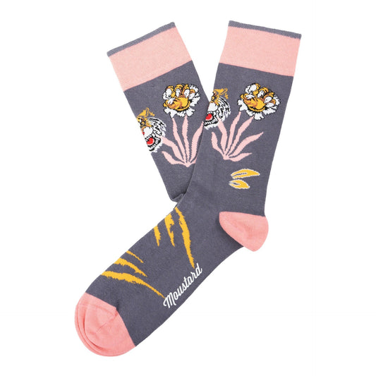 Bengal Sokker - Cotton Socks - Moustard - Chicsox - 22S-BENGAL-W#04#002